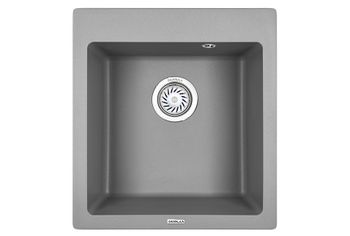 Granula-4651, АЛЮМИНИУМ, кухонная мойка, кварц — фото 1, Кухонные мойки