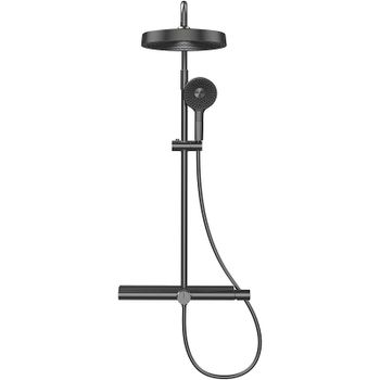 Душевая система AQUAme AQM8010B Черная — фото 1, Душевые стойки