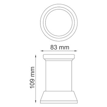 Donau K-2428 Стакан для зубных щеток — фото 4, Аксессуары для раковины