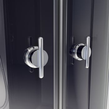 Душевая кабина Niagara Eco E120/80/40L/TN (120х80х215) высокий поддон(40см),стекло тонированное,4 ме — фото 12, Душевые кабины