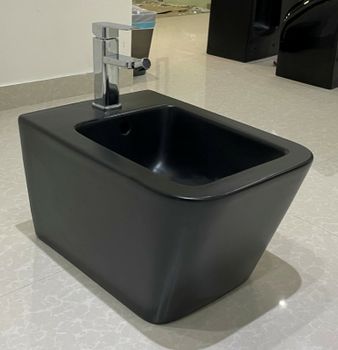 Биде CeramaLux NS5370MB подвесное Черное матовое — фото 3, Биде подвесные