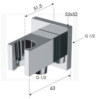 Шланговое подключение Remer 337QNO Черное матовое — фото 2, Шланговые подключения