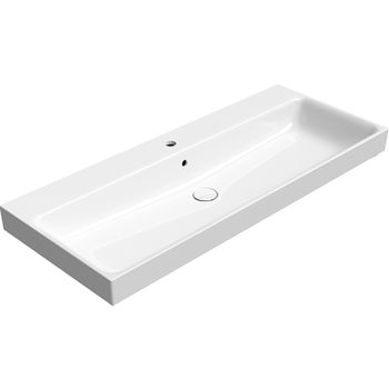 Раковина GSI Nubes 120 9624111 Белая — фото 1, Раковины подвесные