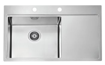 Мойка для кухни PURE 50L KMB-90 860X525 левая в компл. с сифоном 1127252, — фото 1, Кухонные мойки