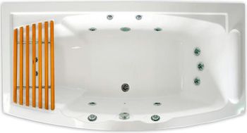 Душевой бокс Radomir Элис 2 168x85 L 1-04-1-1-5-0960 с баней профиль Белый стекло прозрачное — фото 7, Душевые боксы