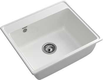 GRANFEST Мойка VERTEX 580 1-чаша 580*500мм иней арт.GF- — фото 1, Кухонные мойки