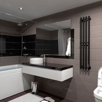 Электрический полотенцесушитель Маргроид Inaro профильный 1200x180 Inaro-12018-1081-9005R правый Чер — фото 4, Электрические полотенцесушители