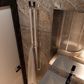 Электрический полотенцесушитель Маргроид Inaro профильный 1200x60 Inaro-1206-057R правый Хром — фото 3, Электрические полотенцесушители