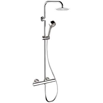 Душевая система Remer Elegance EQ32XUFM25 с термостатом Хром — фото 1, Душевые стойки