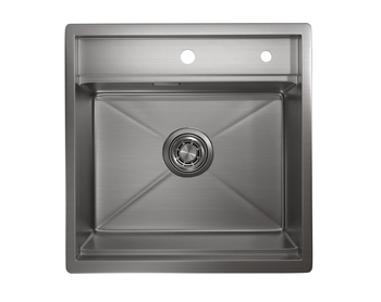 Granula-KS-5051, СТАЛЬ САТИН, стальная кухонная мойка KITCHEN SPACE — фото 1, Кухонные мойки