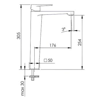 Смеситель для раковины Remer Dream D10L Хром — фото 3, Смесители для раковины