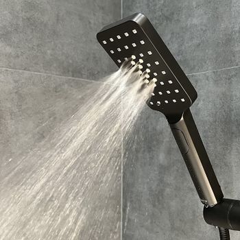 Комплект смесителей Bond Cube B03-5388 Черный матовый — фото 8, Готовые комплекты для ванной комнаты