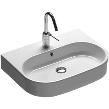 Раковина Hatria Area 60 Y0UH01 Белая — фото 1, Раковины подвесные