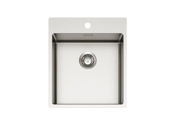 Мойка для кухни NOX 100 BRS 440x515x200 в комплекте с интегрированным сифоном — фото 1, Кухонные мойки