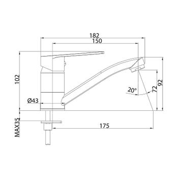 Смеситель для раковины Milardo Helic HELSBR0M01 Хром глянцевый — фото 2, Смесители для раковины