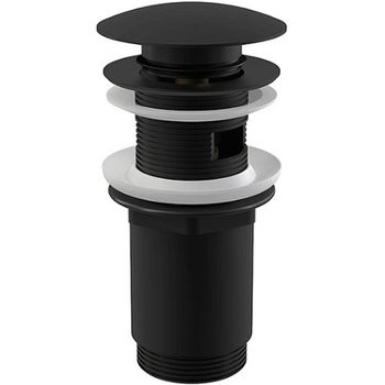 Донный клапан Alcaplast A392BLACK Черный — фото 1, Донные клапаны