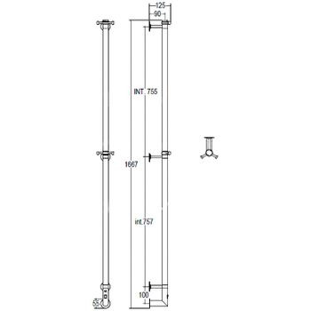 Электрический полотенцесушитель Margaroli Arcobaleno 616 BOX 616CRB-1650 Хром — фото 3, Электрические полотенцесушители