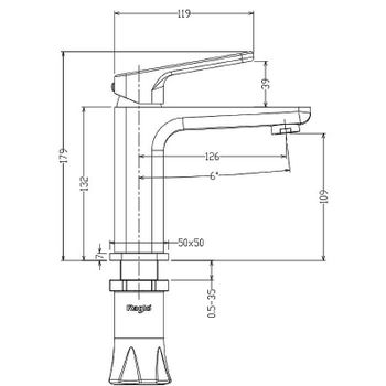 Смеситель для раковины Raglo R51.10.09 Графит матовый — фото 9, Смесители для раковины