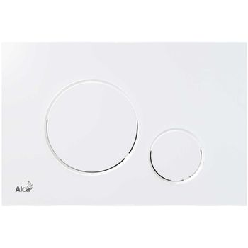 Клавиша смыва Alcaplast M670 Белая — фото 1, Кнопки смыва