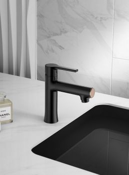 Смеситель для раковины Haiba HB10652-7 Черный матовый — фото 3, Смесители для раковины