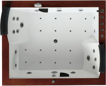 Акриловая ванна Gemy 186х151 G9052 II K R с гидромассажем — фото 3, Акриловые ванны