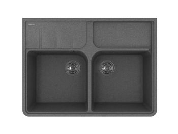 Florentina Мойка "Вилладжио", черный FS — фото 1, Кухонные мойки