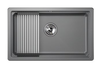 Granula-KS-7303U, АЛЮМИНИУМ, кухонная мойка, кварц — фото 1, Кухонные мойки