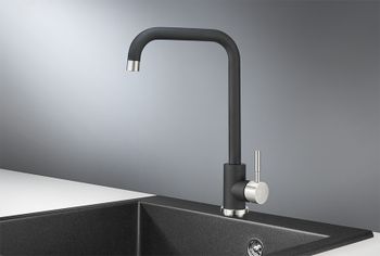 Granula-ST-4033, ЧЁРНЫЙ, СМЕСИТЕЛЬ КУХОННЫЙ — фото 1, Смесители для кухни