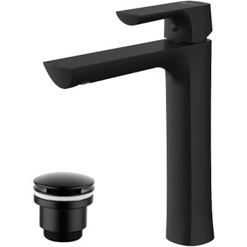 Смеситель для раковины Lemark Ursus LM7209BL Черный матовый — фото 1, Смесители для раковины