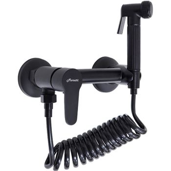 Гигиенический душ со смесителем Maretti Project Black PB30RN69 Черный матовый — фото 1, Гигиенические души