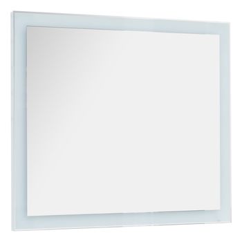 Зеркало KVADRO, 100x85 см, инфракрасный выключатель, LED-подсветка — фото 1, Зеркала в ванную комнату