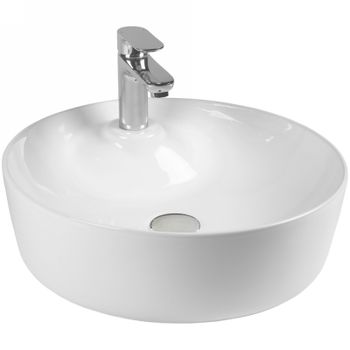 Раковина-чаша Bond 43 S03-430 Белая глянцевая — фото 1, Раковины накладные