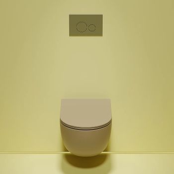 Унитаз Ceramicanova Modena Rimless CN6063MC подвесной Капучино матовый с сиденьем Микролифт — фото 4, Подвесные унитазы