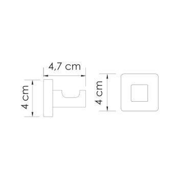 Rhin K-8723 Крючок — фото 4, Крючки для полотенец
