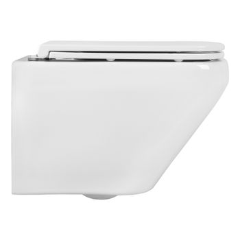 Унитаз подвесной безободковый Aquatek ЛИРА AQ1155-00, 490*365*320 мм, горизонтальный выпуск, тонкое  — фото 6, Подвесные унитазы