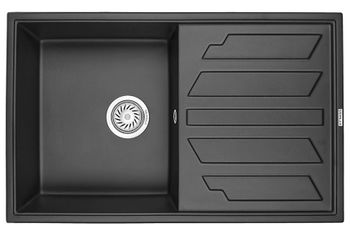 Granula-8002, ТУРМАЛИН, кухонная мойка, кварц — фото 1, Кухонные мойки