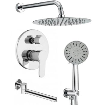 Душевая система ALMAes Ruver TVZ-8828 Хром — фото 1, Встраиваемые душевые комплекты