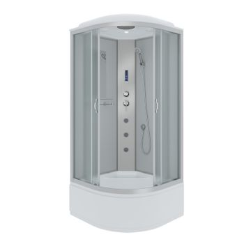 Душевая кабина Niagara Classic NG-2307-14F (80х80х215) высокий поддон(40см),стекло МАТОВО,4 места — фото 1, Душевые кабины