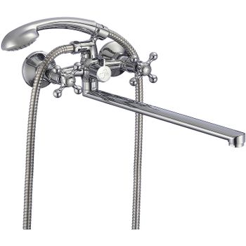 Смеситель для ванны Milardo Duplex DUPSBL2M10 универсальный Хром — фото 1, Смеситель для ванны