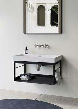 Раковина GSI Nubes 80 9622011 Белая — фото 3, Раковины подвесные