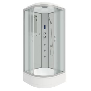 Душевая кабина Niagara Classic NG-3302-14F (100х100х215) средний поддон(26см),стекло матовое,4 места — фото 1, Душевые кабины