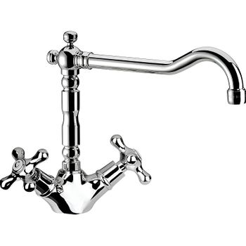 Смеситель для кухни Remer Liberty 43LIA Хром — фото 1, Смесители для кухни