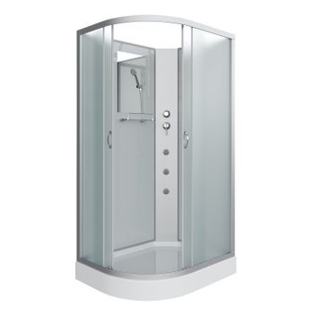 Душевая кабина Niagara Classic NG-3312-14RBKG (120х80х200) низкий поддон(13см),стекло матовое,3 мест — фото 1, Душевые кабины