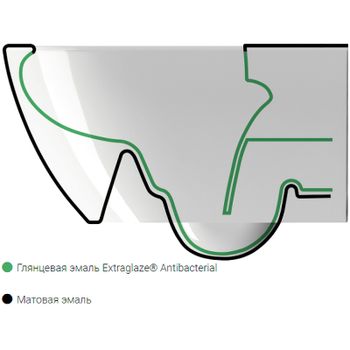 Унитаз GSI Nubes 961509 подвесной Белый матовый без сиденья — фото 3, Подвесные унитазы