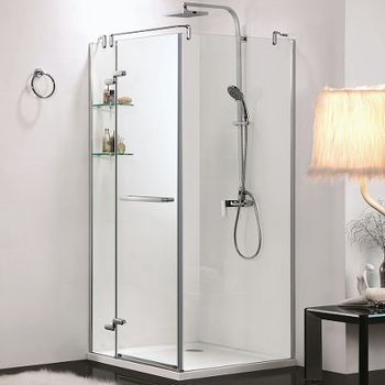 Душевой уголок Azario Montreal 90х90 AZ-NWG1231-L профиль Хром стекло прозрачное — фото 1, Квадратные душевые уголки