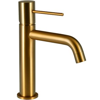 Смеситель для раковины Raiber Graceful RPG-001 Золото матовое — фото 1, Смесители для раковины