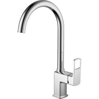 Смеситель для кухни Haiba HB70176 Хром — фото 1, Смесители для кухни