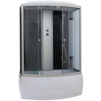 Душевой бокс Parly Classic 170х215 CNE170 7979 профиль Хром стекло тонированное — фото 1, Душевые боксы