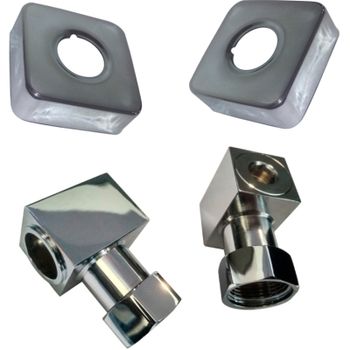 Комплект уголков Маргроид 758SCH040504OTR Хром — фото 1, Комплектующие для туалета