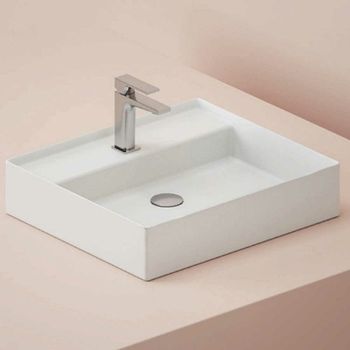 Раковина Artceram Scalino 55 SCL007 05 00 Белая матовая — фото 3, Раковины накладные